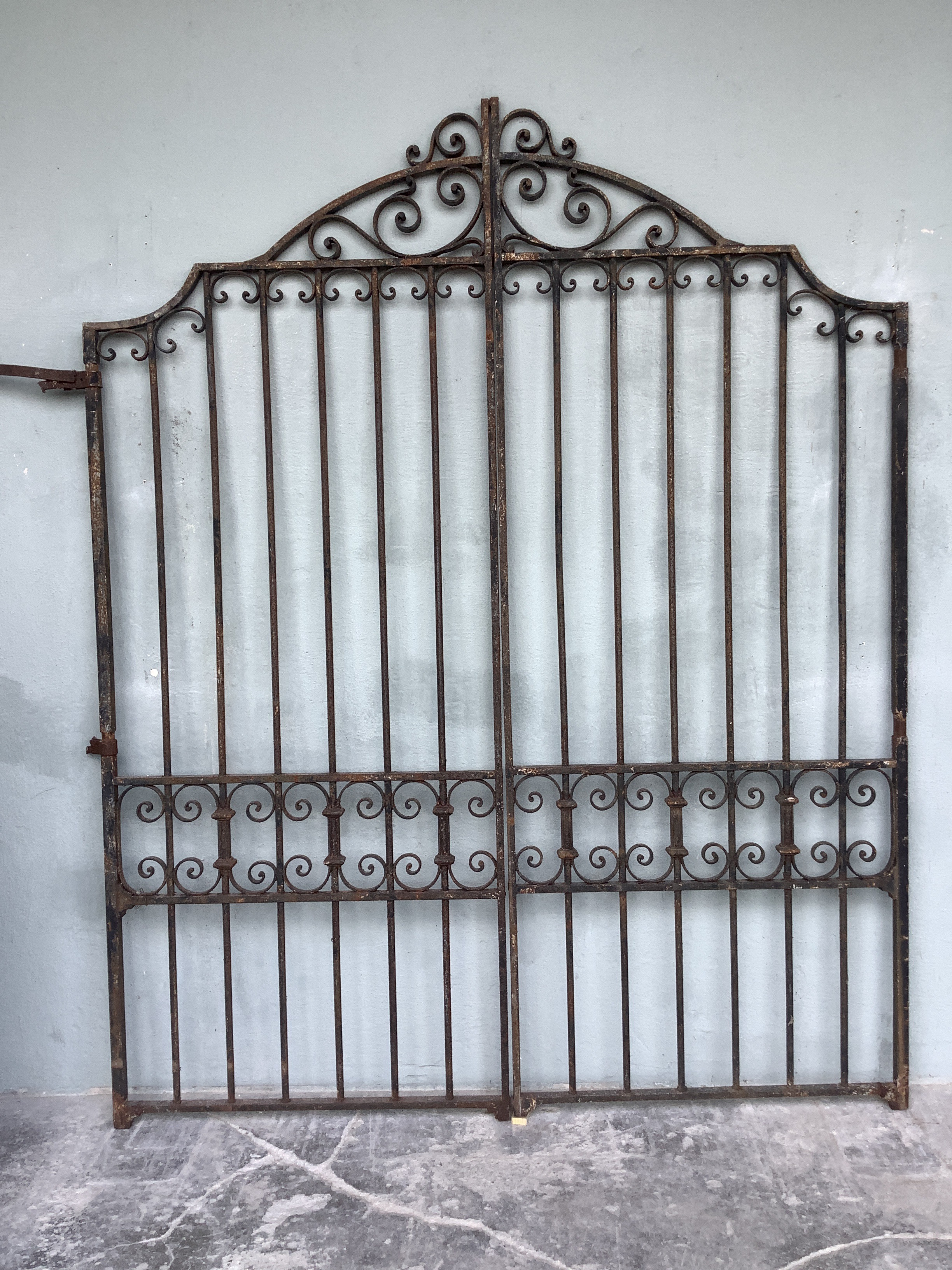 Pair of 18th c. Iron Gates from a Maison de Ville in Uzes, France